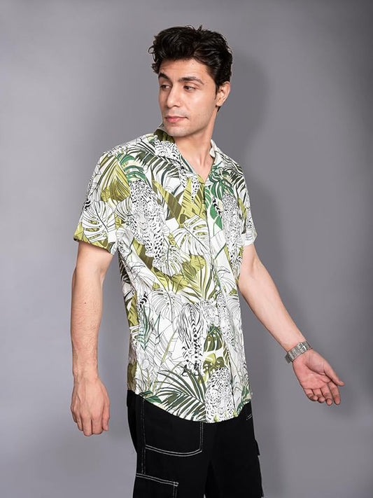 Hawaiian-style or resort shirt.