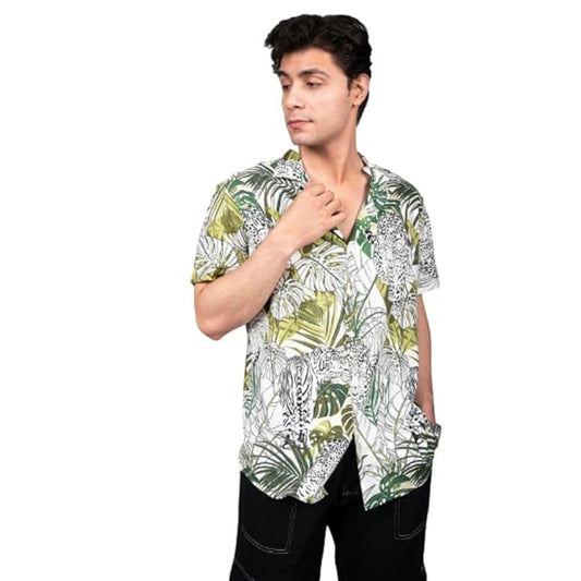 Hawaiian-style or resort shirt.
