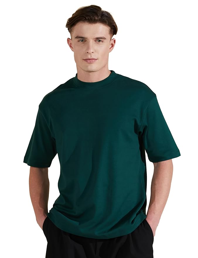 Urban Luxe Oversize Tee – Forest Green