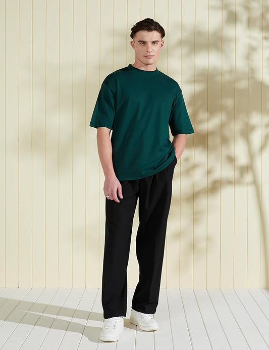 Urban Luxe Oversize Tee – Forest Green