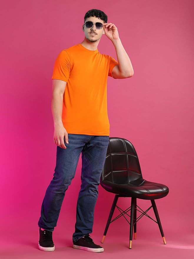 Urban Vibe Bold Tee – Sunset Orange
