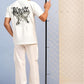 Men's White Graphic Printed "INTENSE" T-Shirt