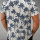 Men’s Tropical Palm Tree Print Short Sleeve Shirt