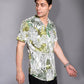 Hawaiian-style or resort shirt.
